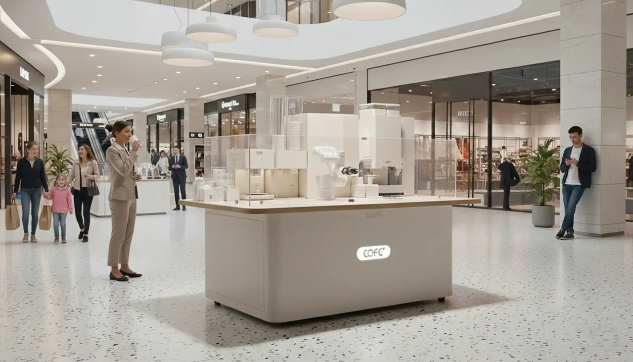 Einsatz in einem Retail-Center mit offenem Kundenfluss